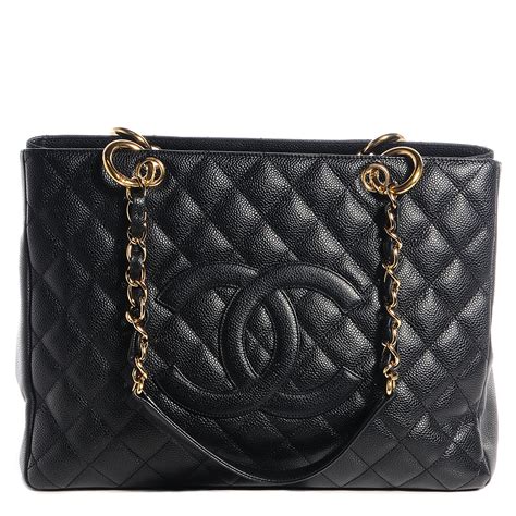 chanel gst black tote bag|chanel bag discount sale.